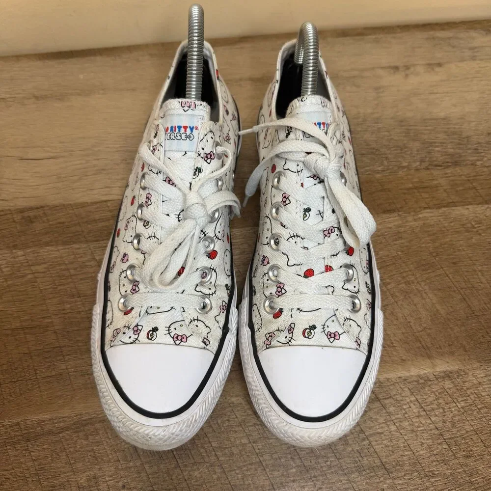 Converse x Hello Kitty Chuck Taylor All Star Low sneakers women’s size 8 shoes - Picture 5 of 9
